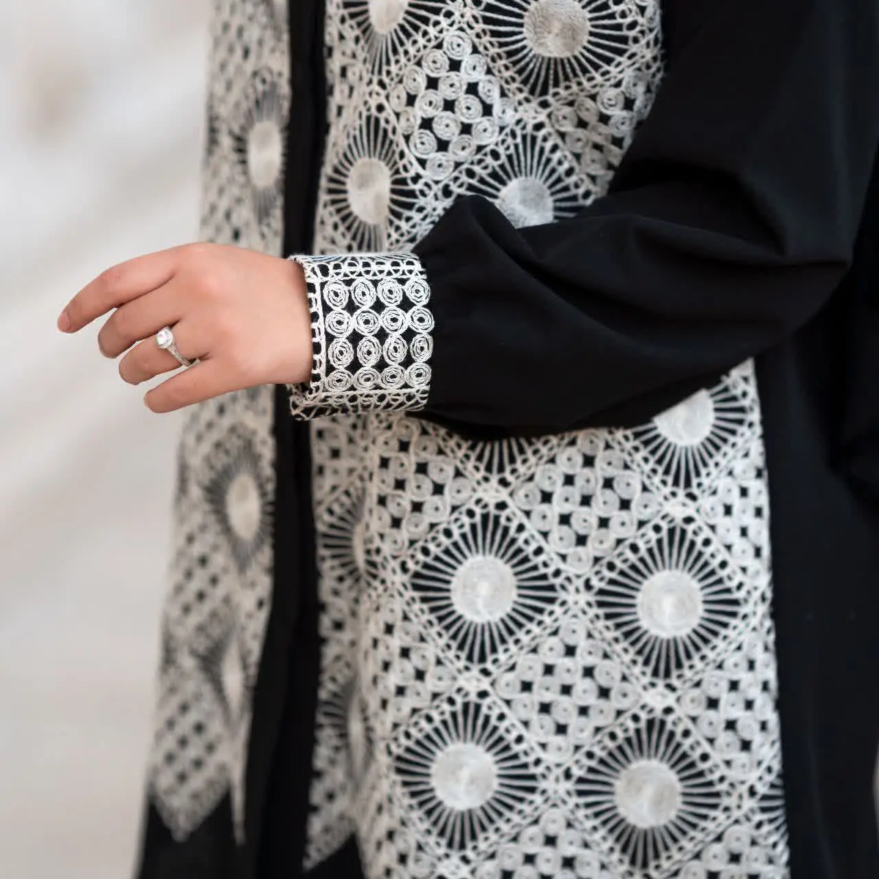 مانتو کتی مجلسی سوزن دوزی 🥰