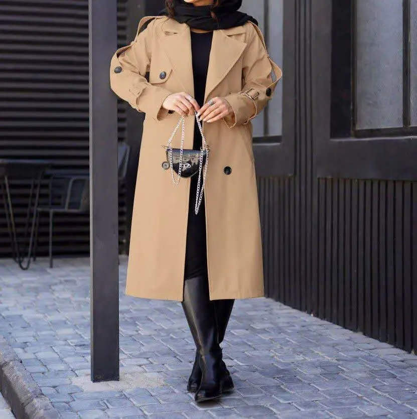 #ترنچ #کت #بارونی مدل دریا
