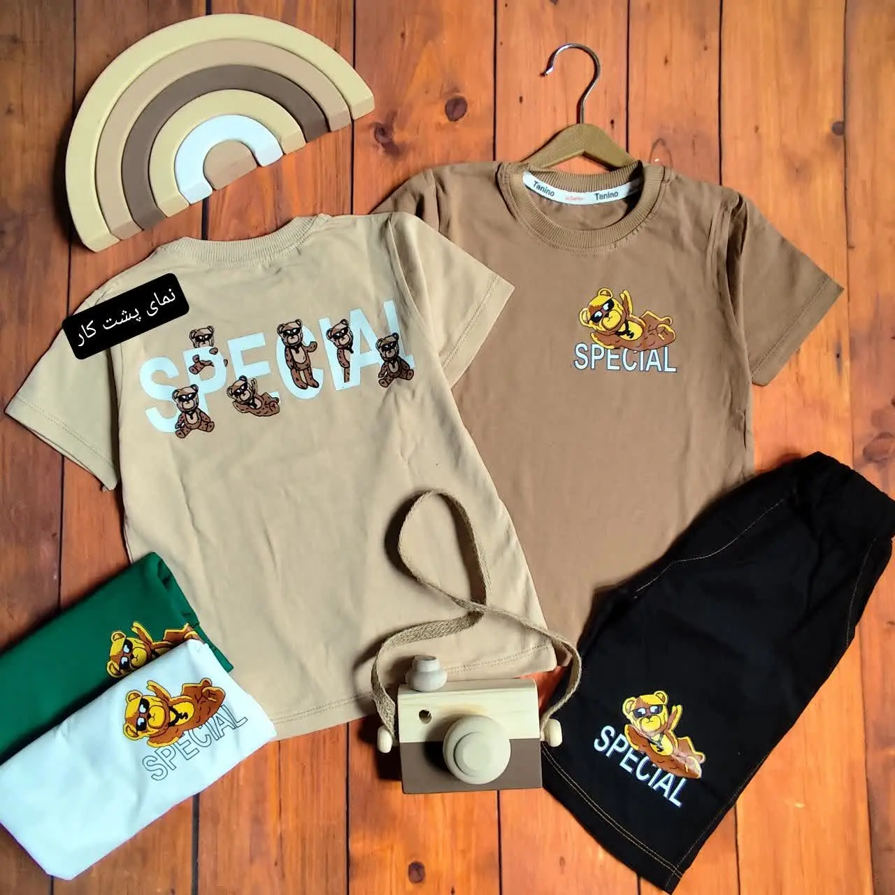 😍ست تیشرت وشلوارک SPECIAL، جنس تیشرت پنبه، جنس شلوارک کتان با کیفیت عالی 😍
