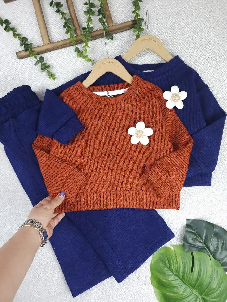 کراپ شلوار تک گل
