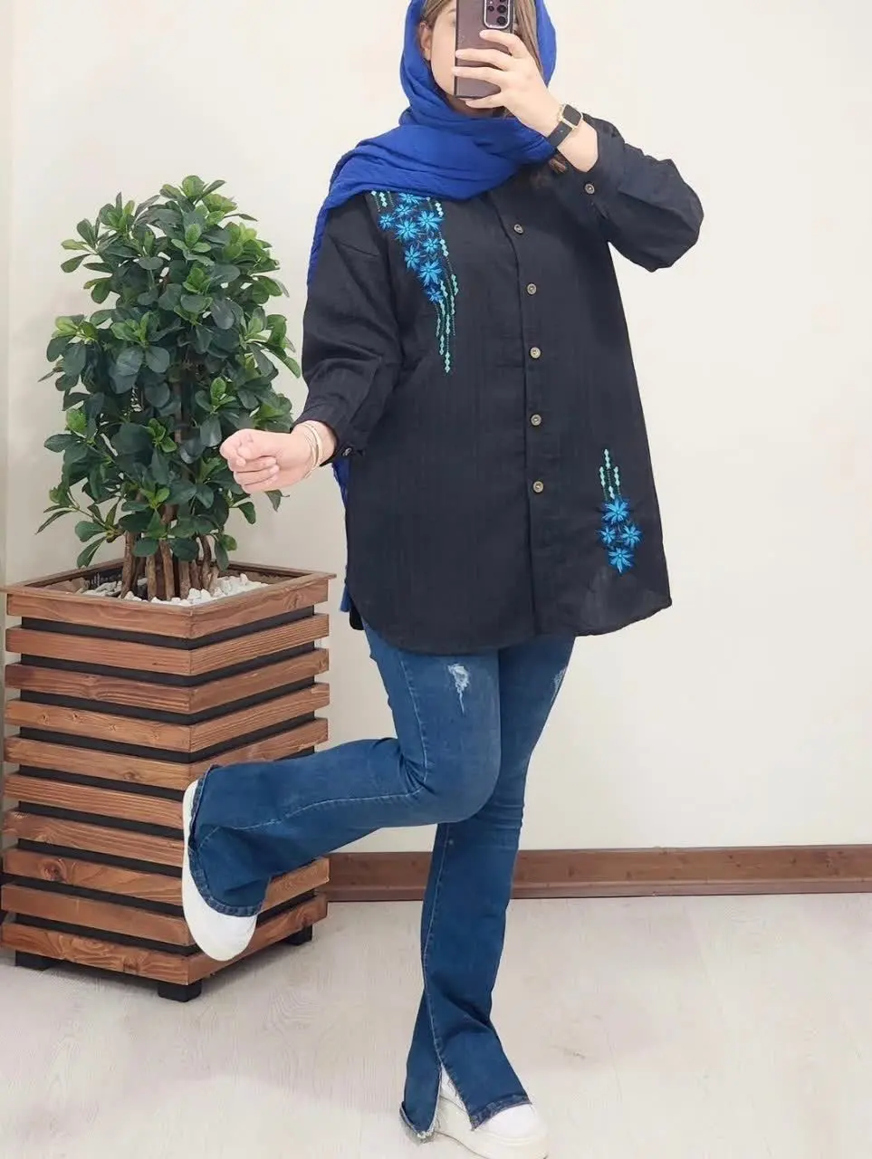 نام: شومیز مانتویی تیارا
