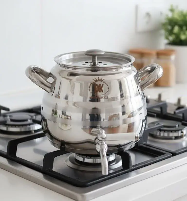 کتری تک استیل براق ۳خط🍓 Dek...