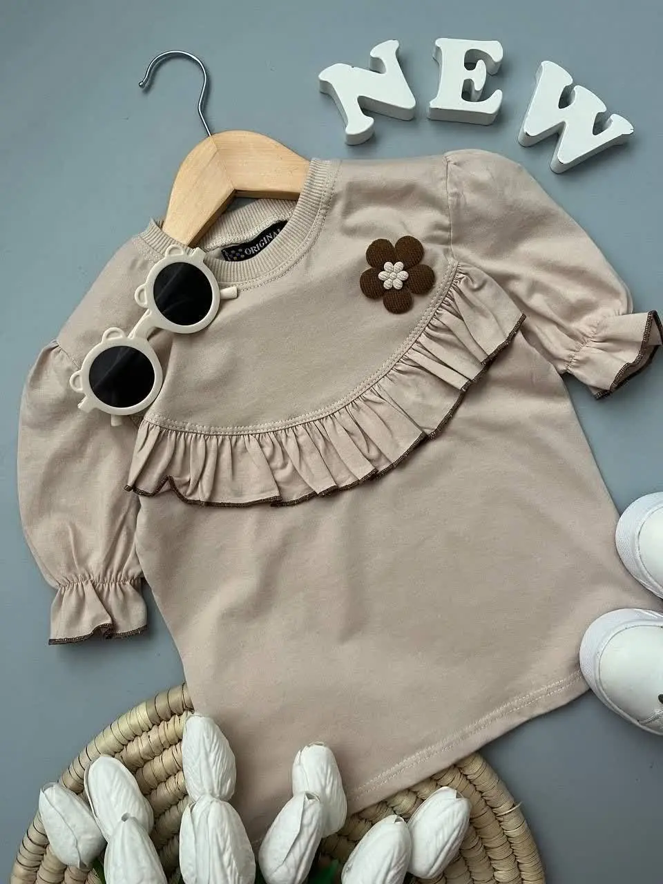 تیشرت چیندار گل برجسته رسید ☺️
