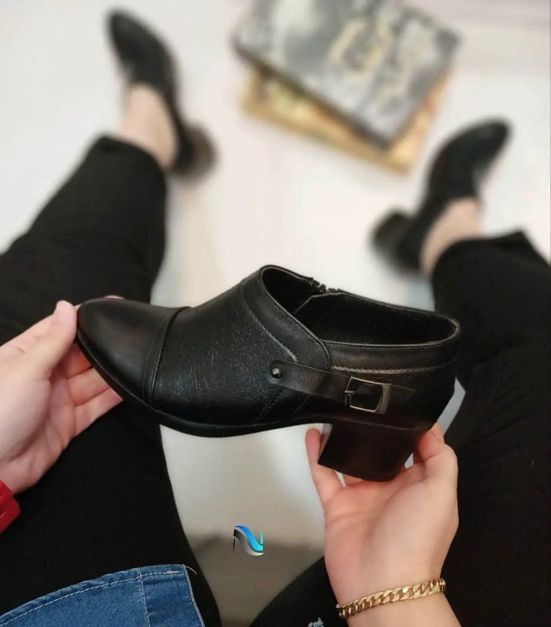 زیره پی ۵سانت و رویه چرم خا...