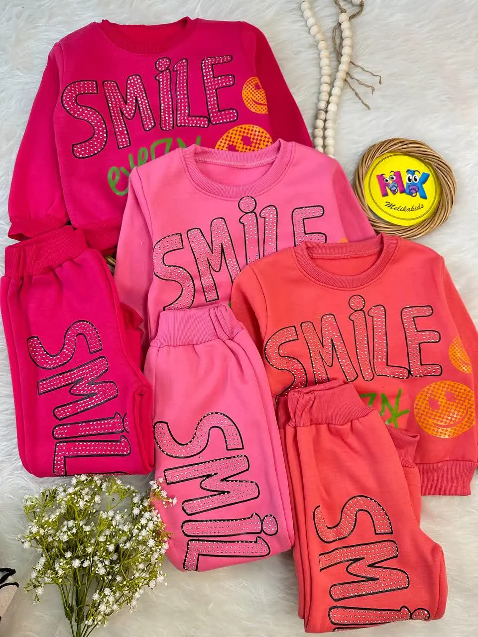 بلوز شلوار توکرکی طرح لبخند...