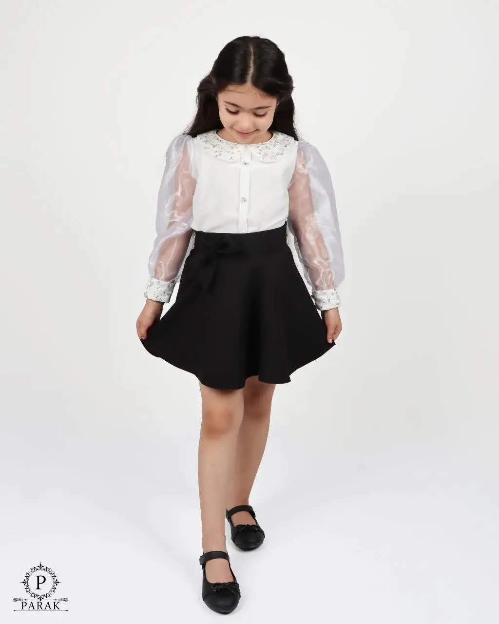 شومیز دخترانه پولکی
