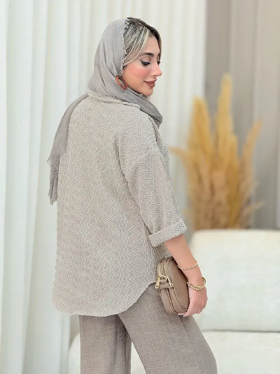 شومیز مراکشی زیگزاگی پاییزه