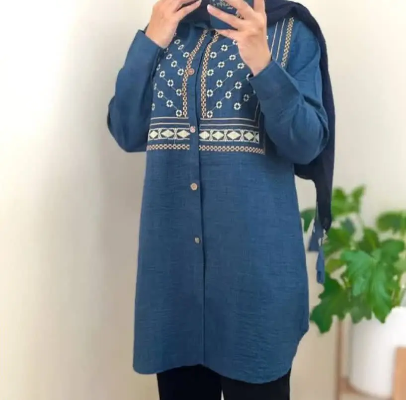 🖋نام: مانتو (شومیز) گلدوزی آمیتیس
