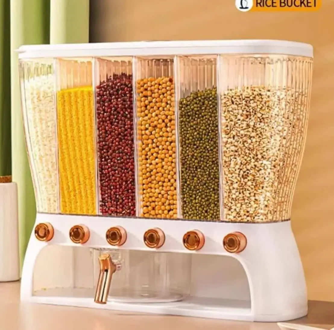 جا حبوبات شش قسمتی 
