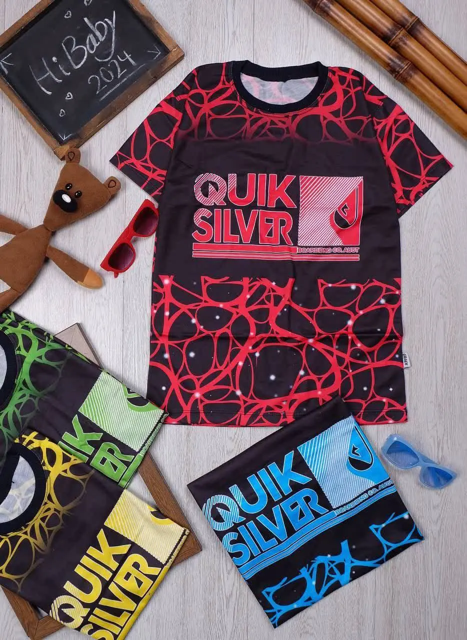 👫تیشرت تک پسرانه چاپ QUIK👫
