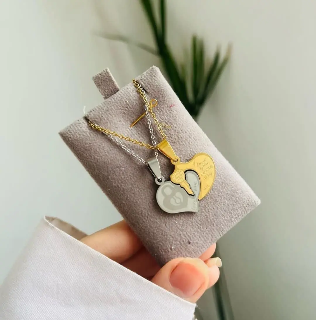 گردنبند کاپلی استیل و رنگ ث...