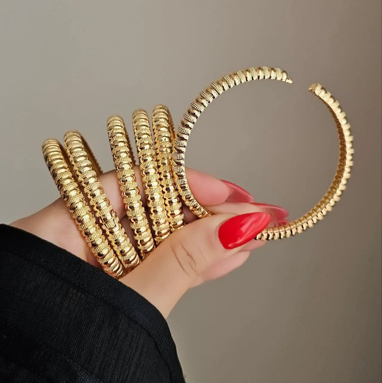 النگو قفلی طرح طلا برنج جدید 😍