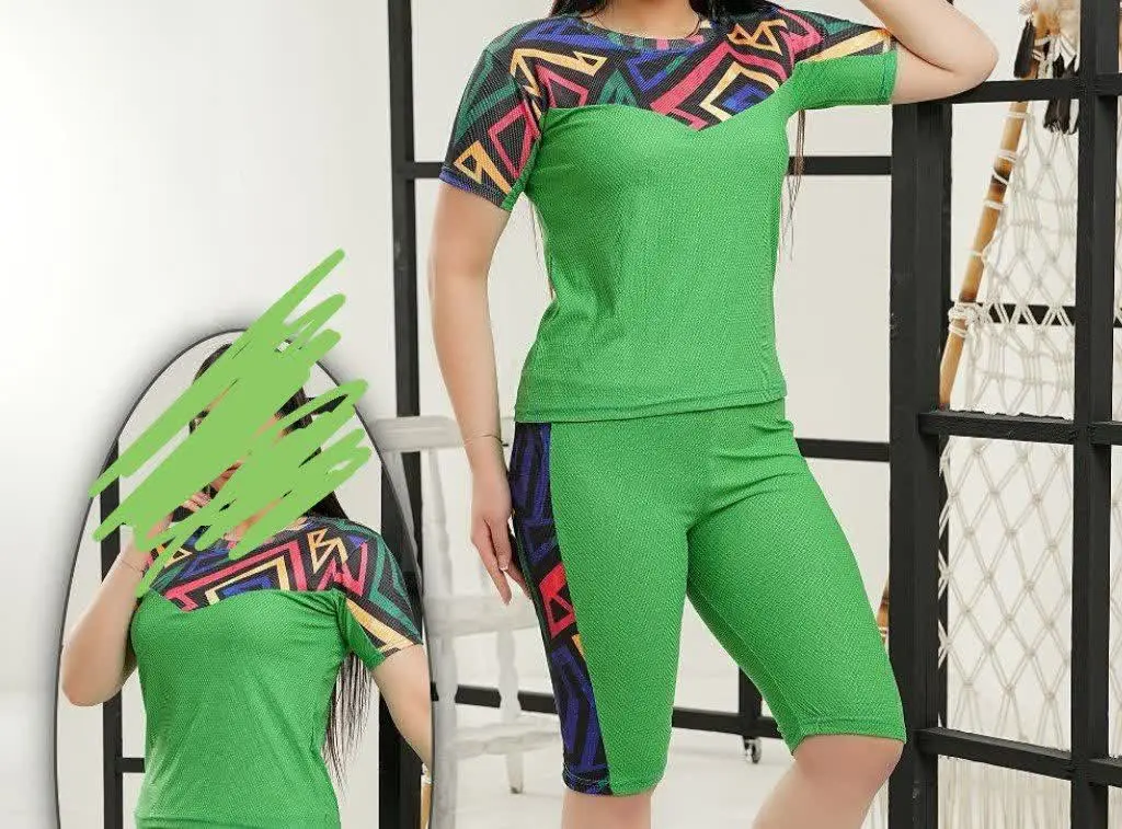 🖋نام: ست تیشرت شلوارک رنگارنگ
