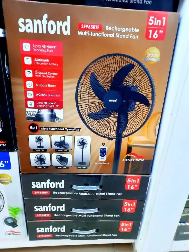 پنکه شارژی و برقی ۵ کاره سا...