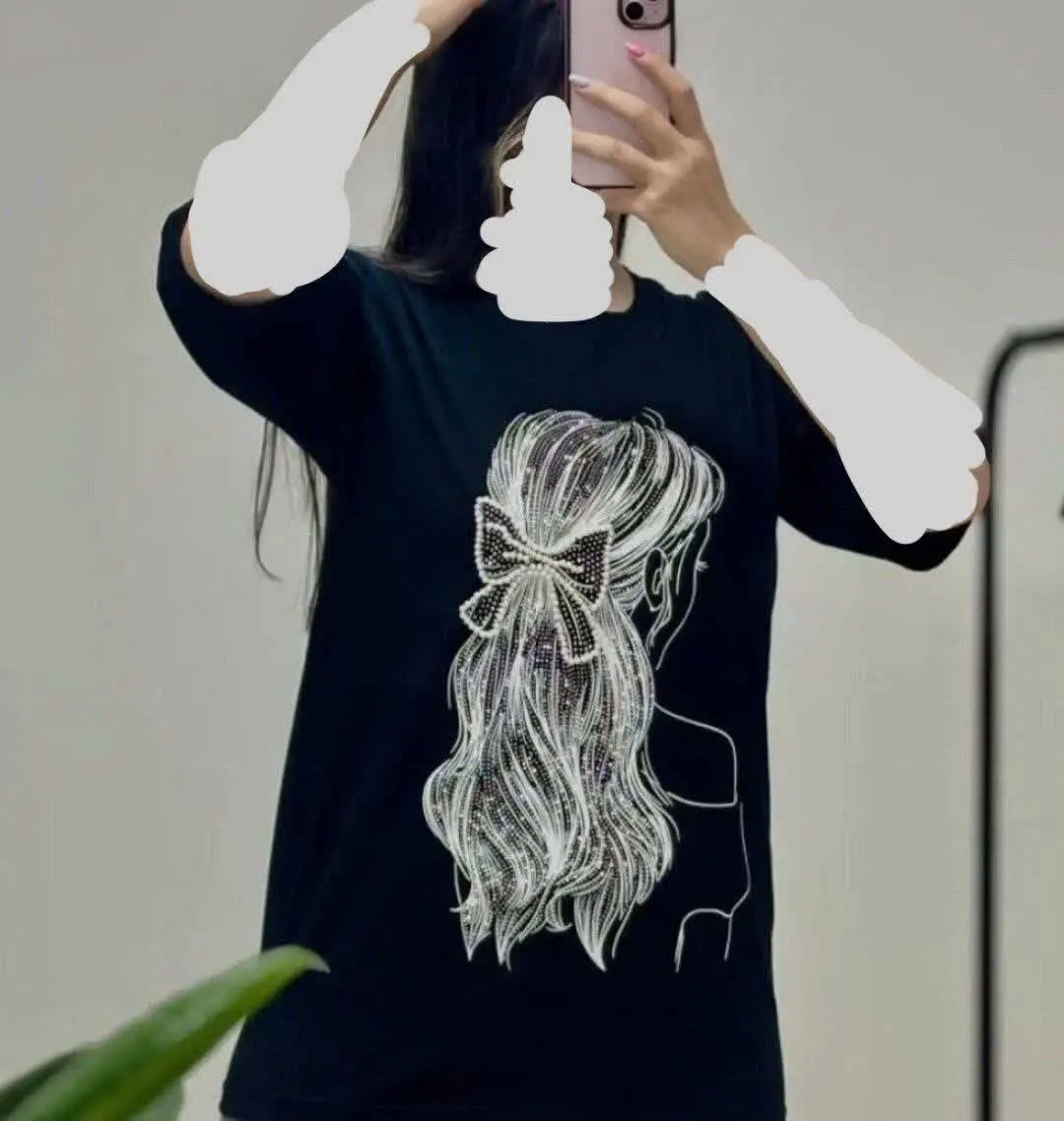 نام: تیشرت طرح گیسو پاپیون