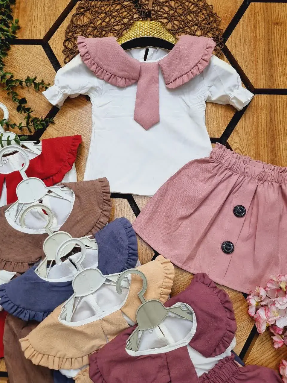 🌺شومیز کراواتی بوگاتی دامن...