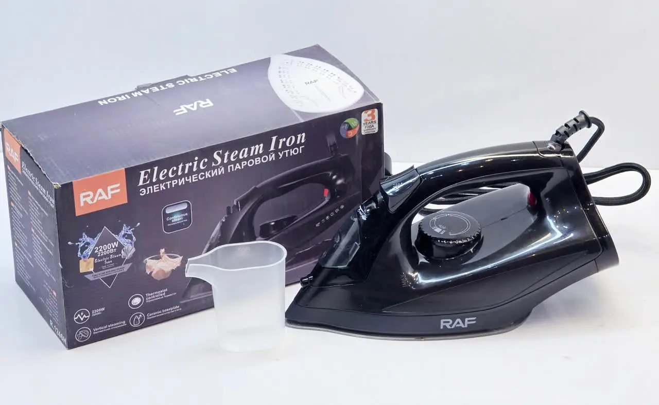 ✅ اتو بخار مشکی RAF