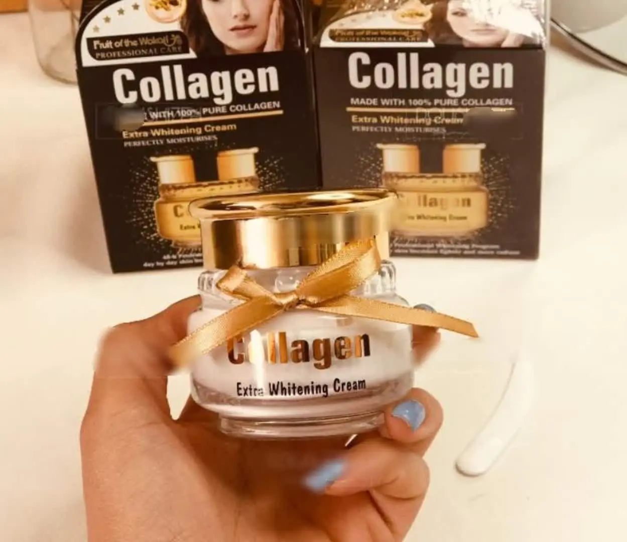 ⭐️کرم کلاژن ساز سفید کننده دائمی
