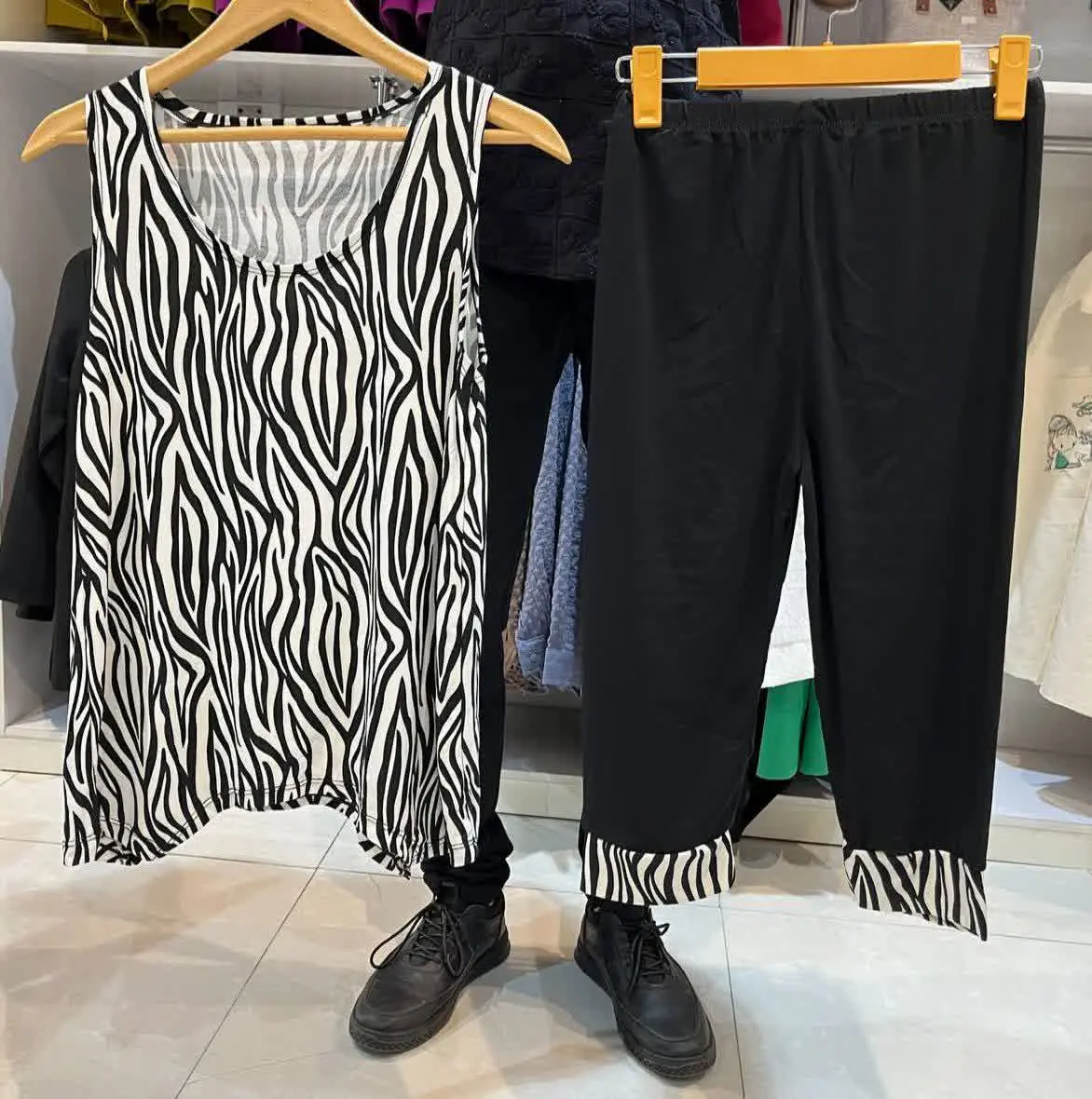 🖋نام: تاپ شلوارک راه راه
