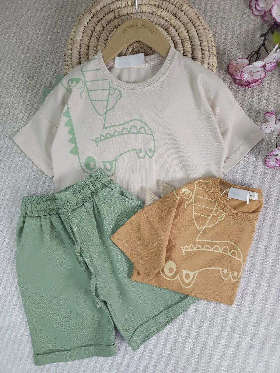 تیشرت شلوارک پسرانه داینو
