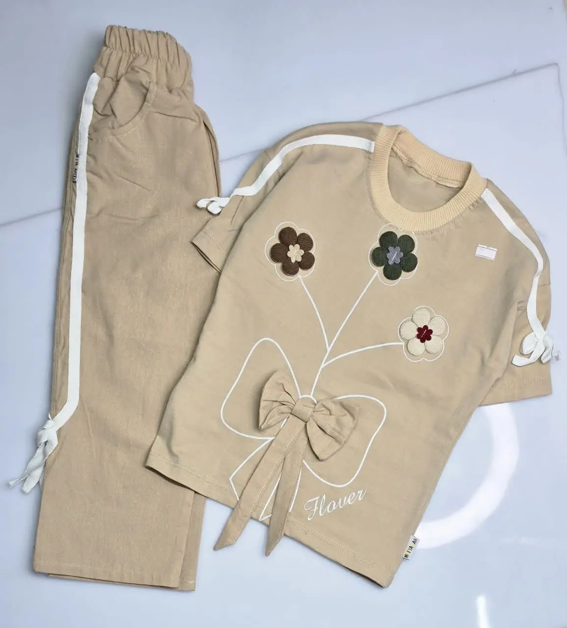 ♨️ست تیشرت شلوار پاپیون😍👆