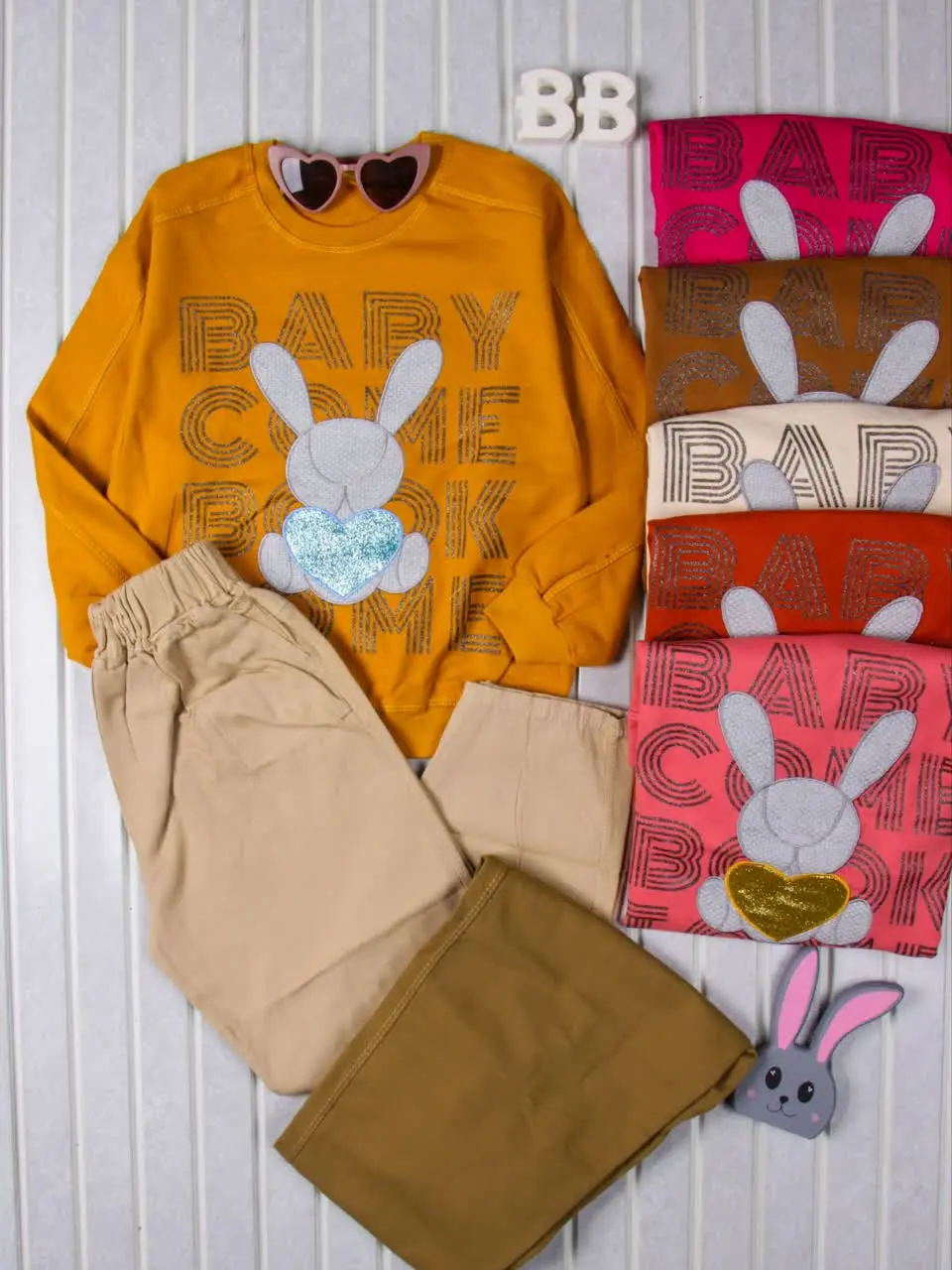 💢بلوز شلوار خرگوش قلب💢