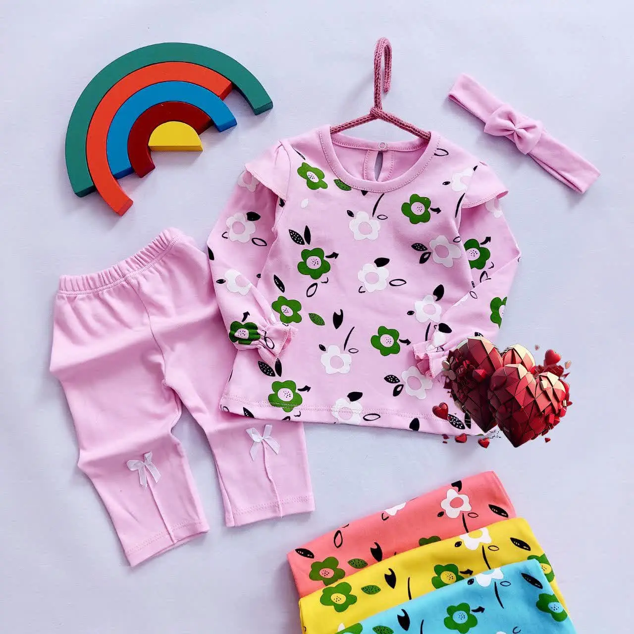 بلوز شلوار گلدار
