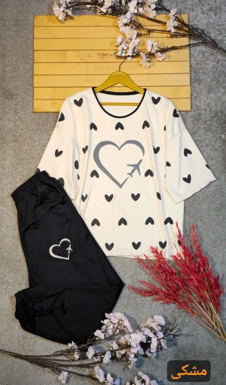 🖋نام: ست زنانه چاپ‌هواپیما
