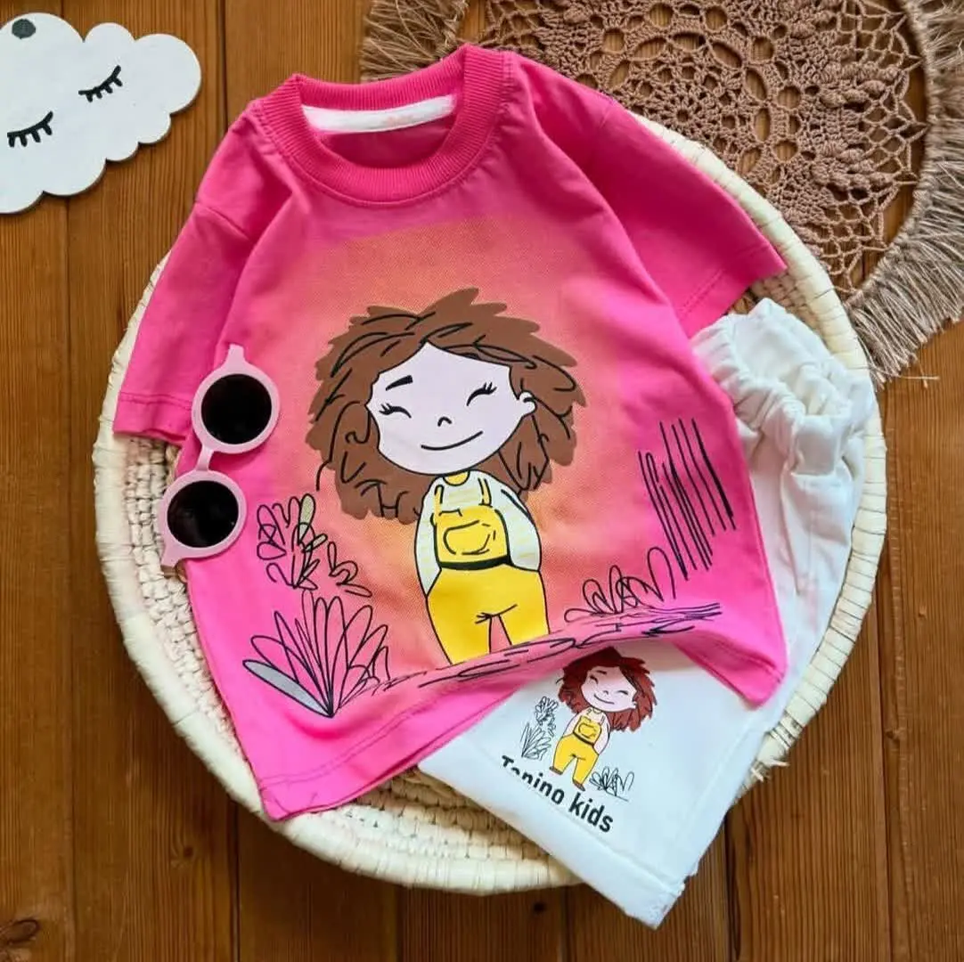 تیشرت و شلوارک دخترانه پریا