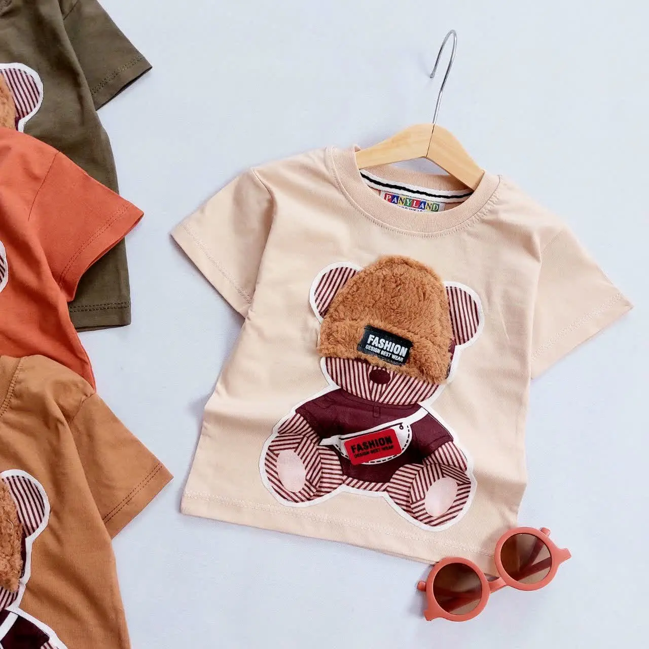 تیشرت تک تدی کلاهدار 
