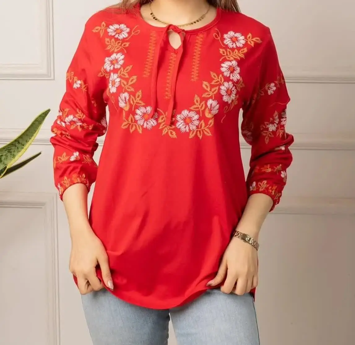 🔹بلوز چاپ برجسته تبسم