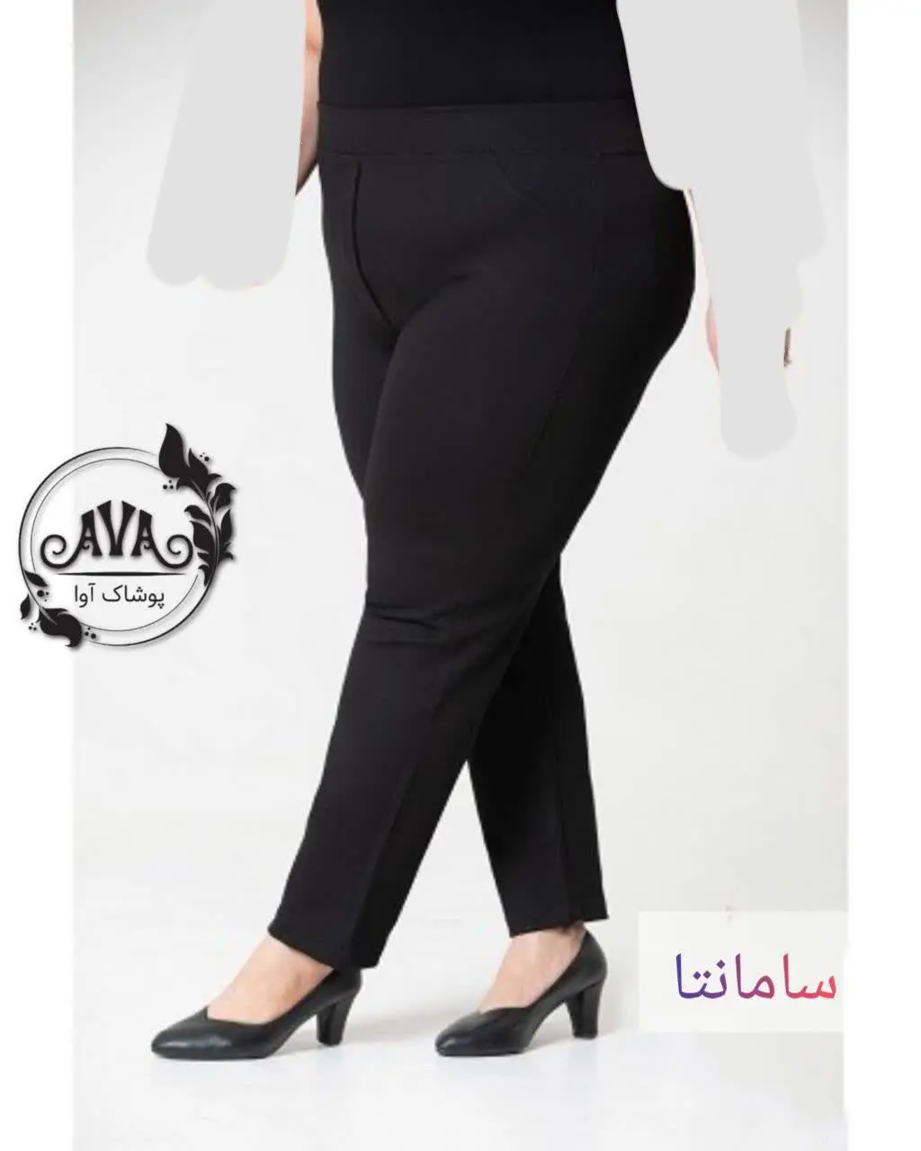 🔆شلوار راسته مشکی قواره بزرگ 😍