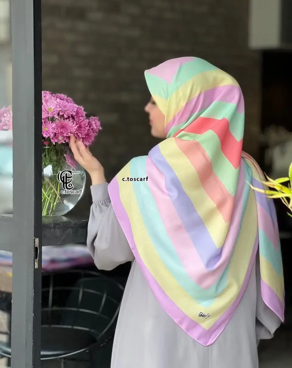 بریم رونمایی کنیم از روسری رنگین کمانی 😍
