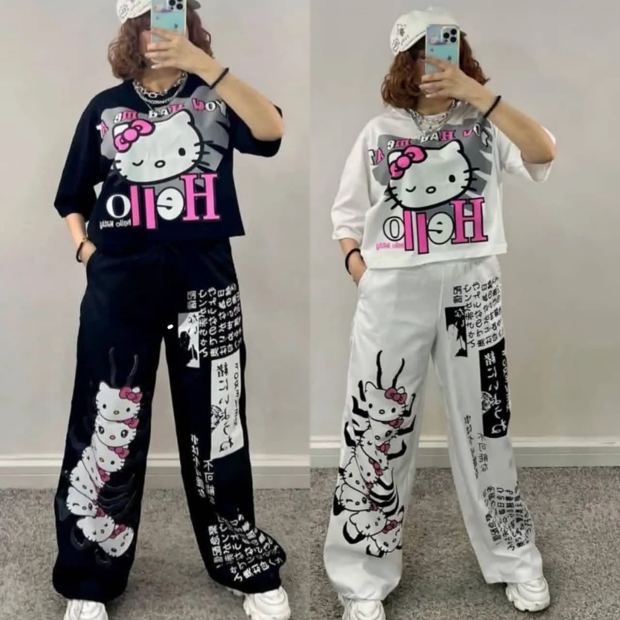 🖋نام: ست کراپ و شلوار کیتی
