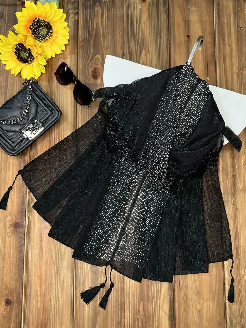 🖤کالکشن مشکی محرم روسری آسمان 🖤
