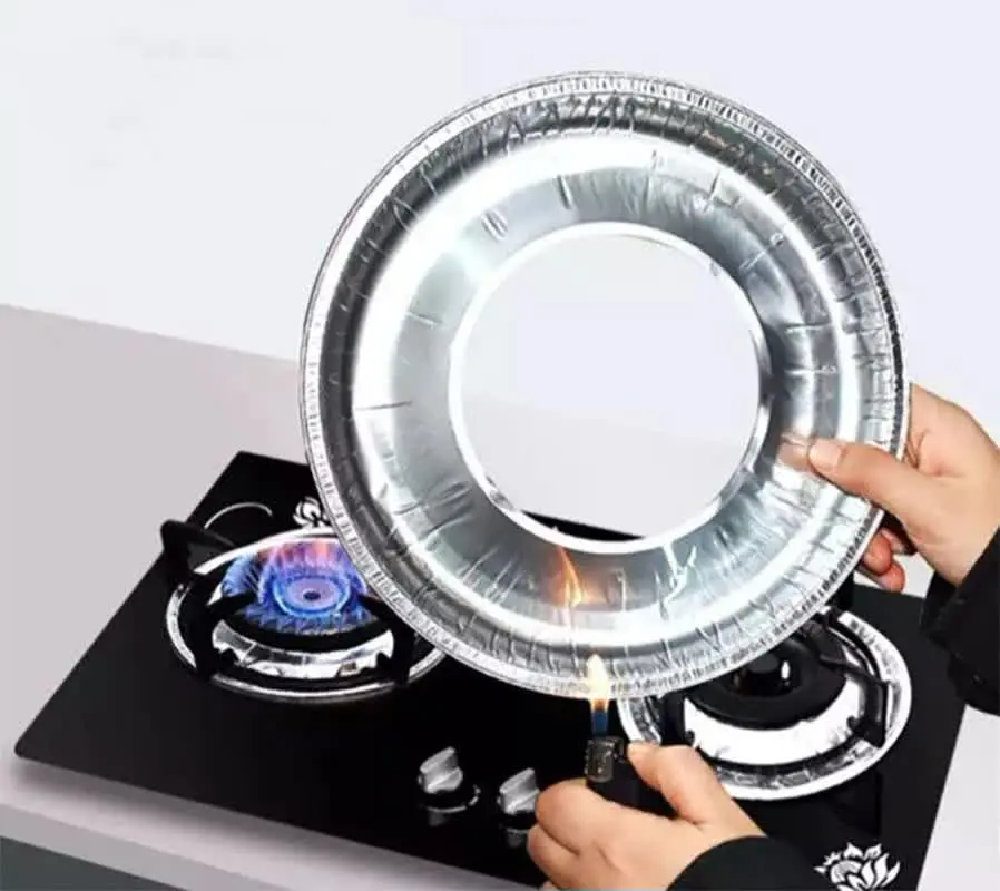 فویل قالبی اجاق گاز گرد ۱۰ عددی
