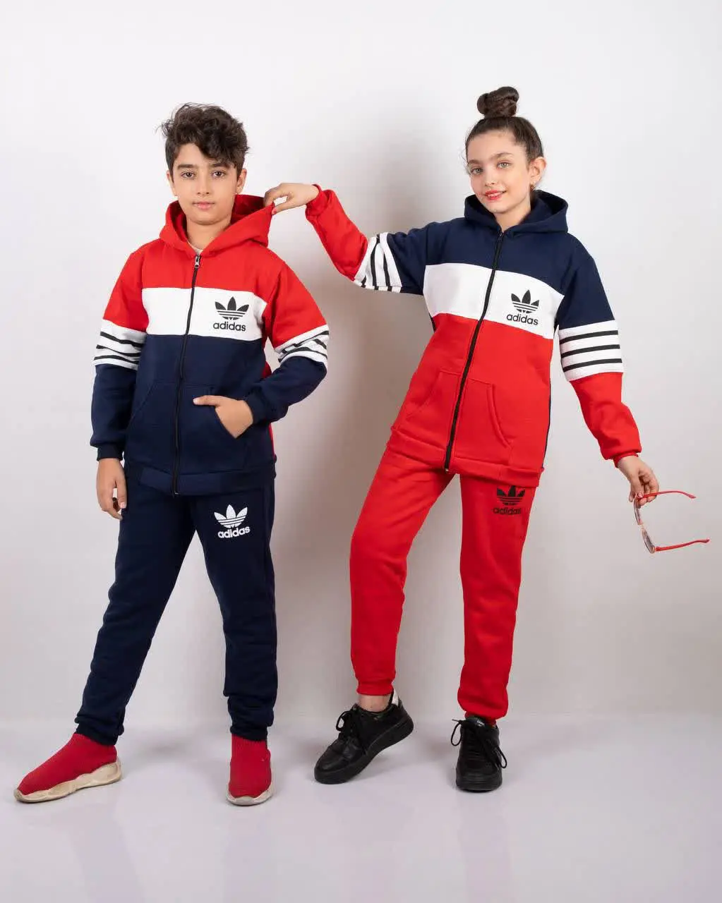 🎄 سویشرت شلوار زیپی کلاهدار...