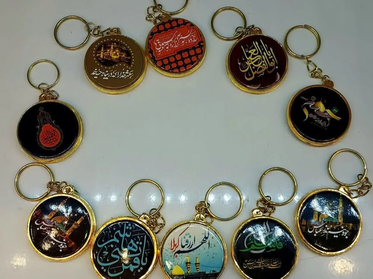 ❌جاکلیدی آینه‌ای طلایی محرمی 
