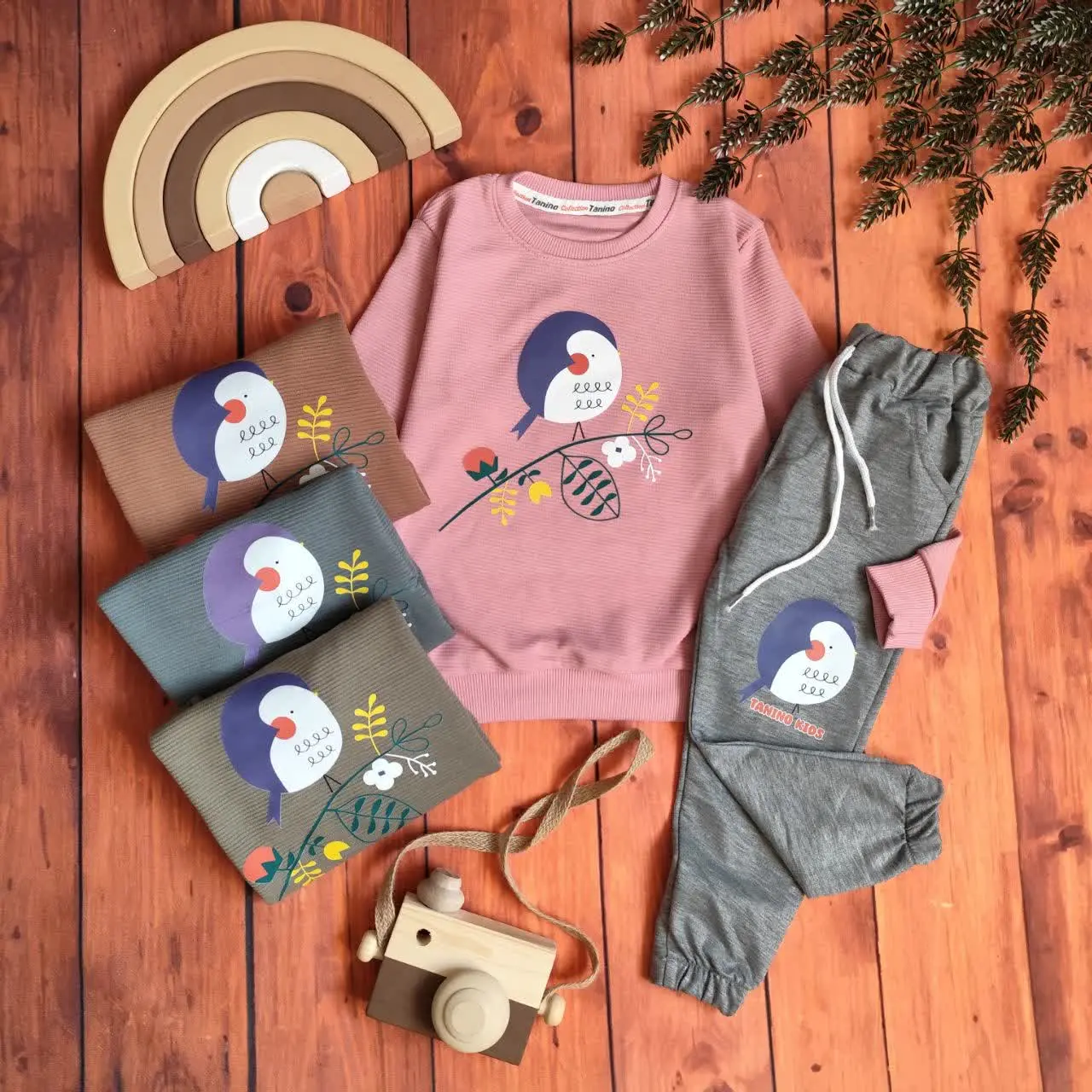 😍ست بلوز و شلوار دخترانه گن...