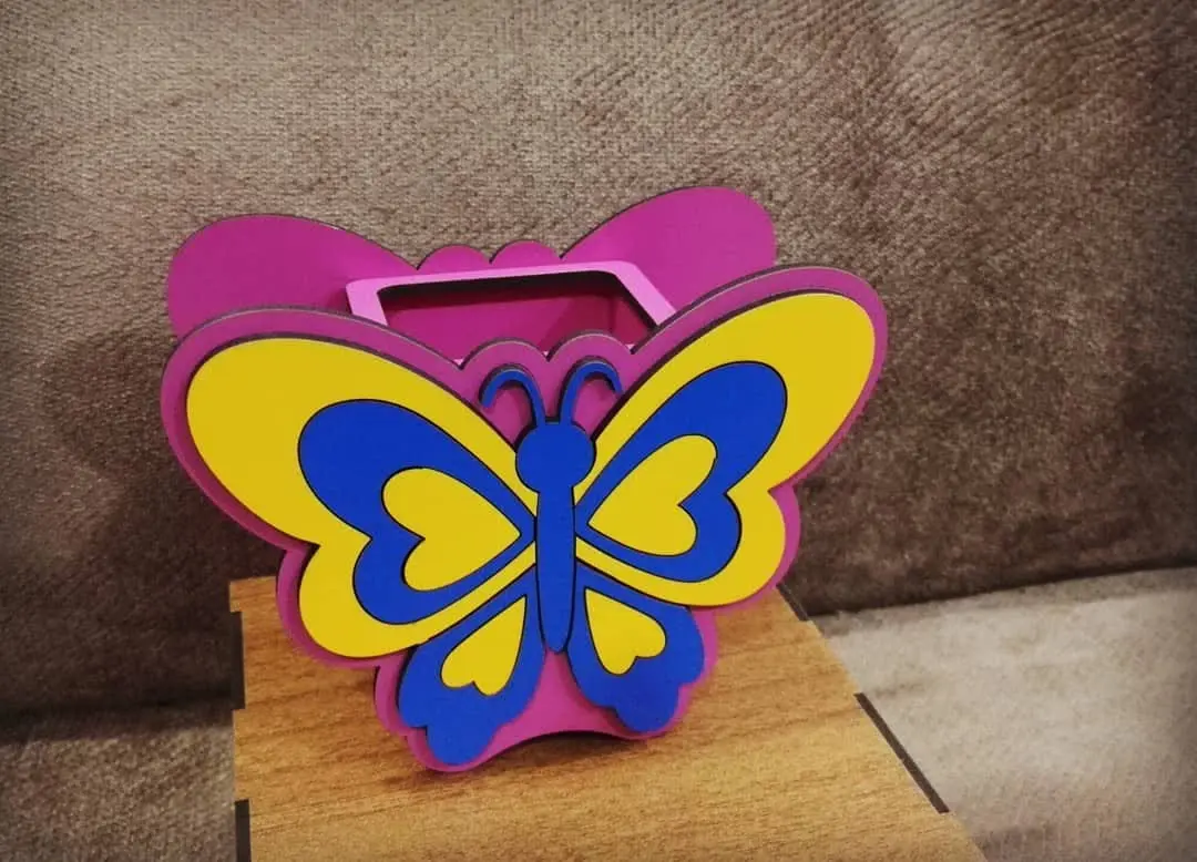 جامدادی طرح پروانه 
