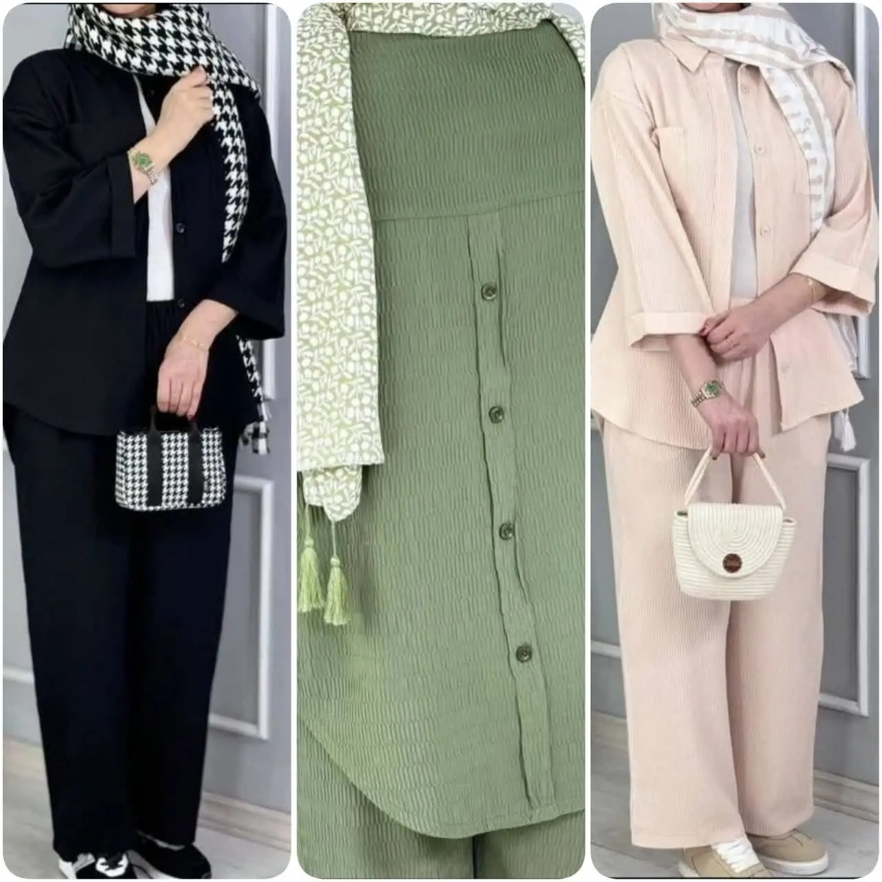 ❤️مانتو و شلوار ⭕️قواره دار...