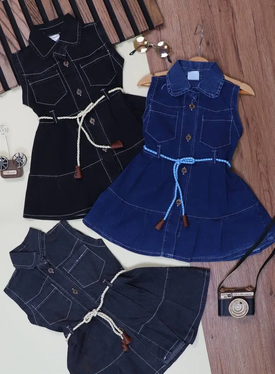 👕نام کالا: #سارافون_جین دخترانه 
