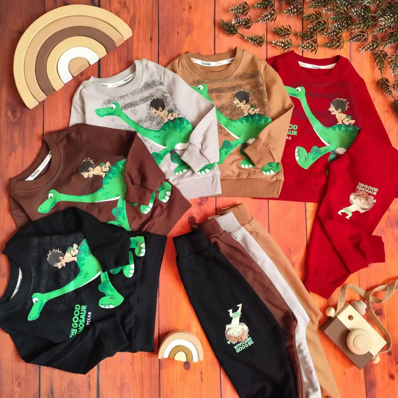 😍ست بلوز و شلوار دایناسور و...