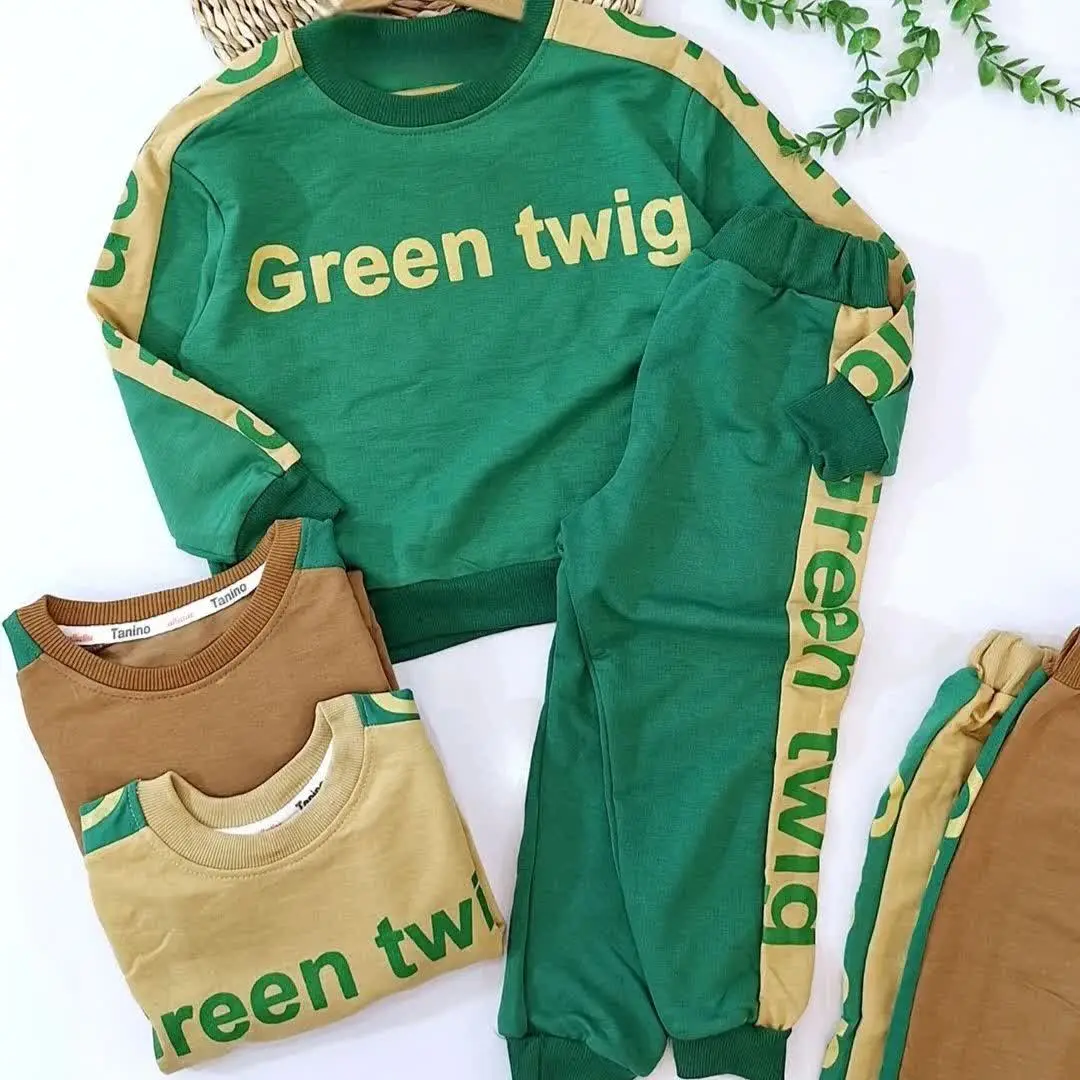 بلوز و شلوار اسپرت بچگانه گرین
