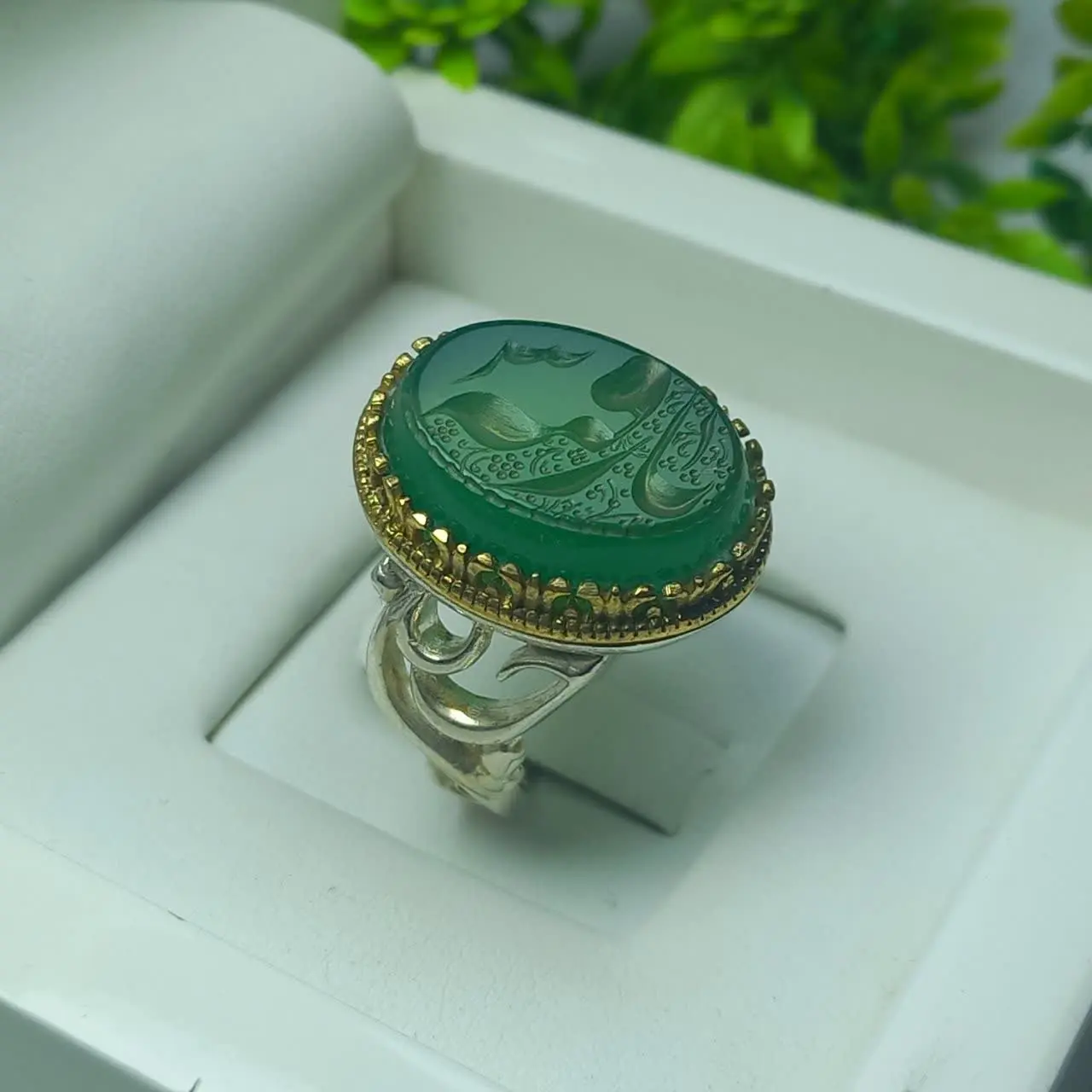 #انگشتر #نقره مردانه/دو طرف رکاب ذکر یاحسین پرطرفدار ❤️
