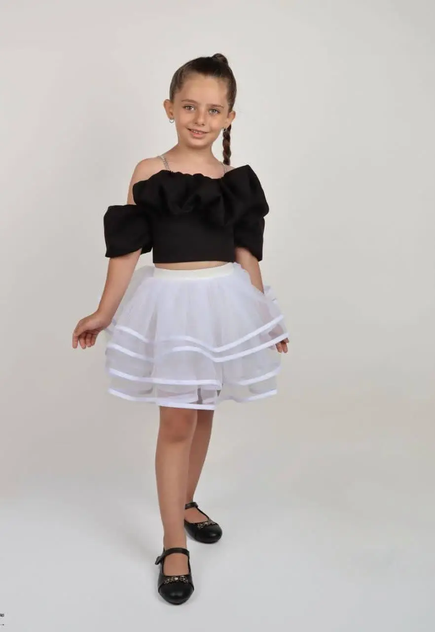 کراپ آستین پفی ژاوین نوجوان