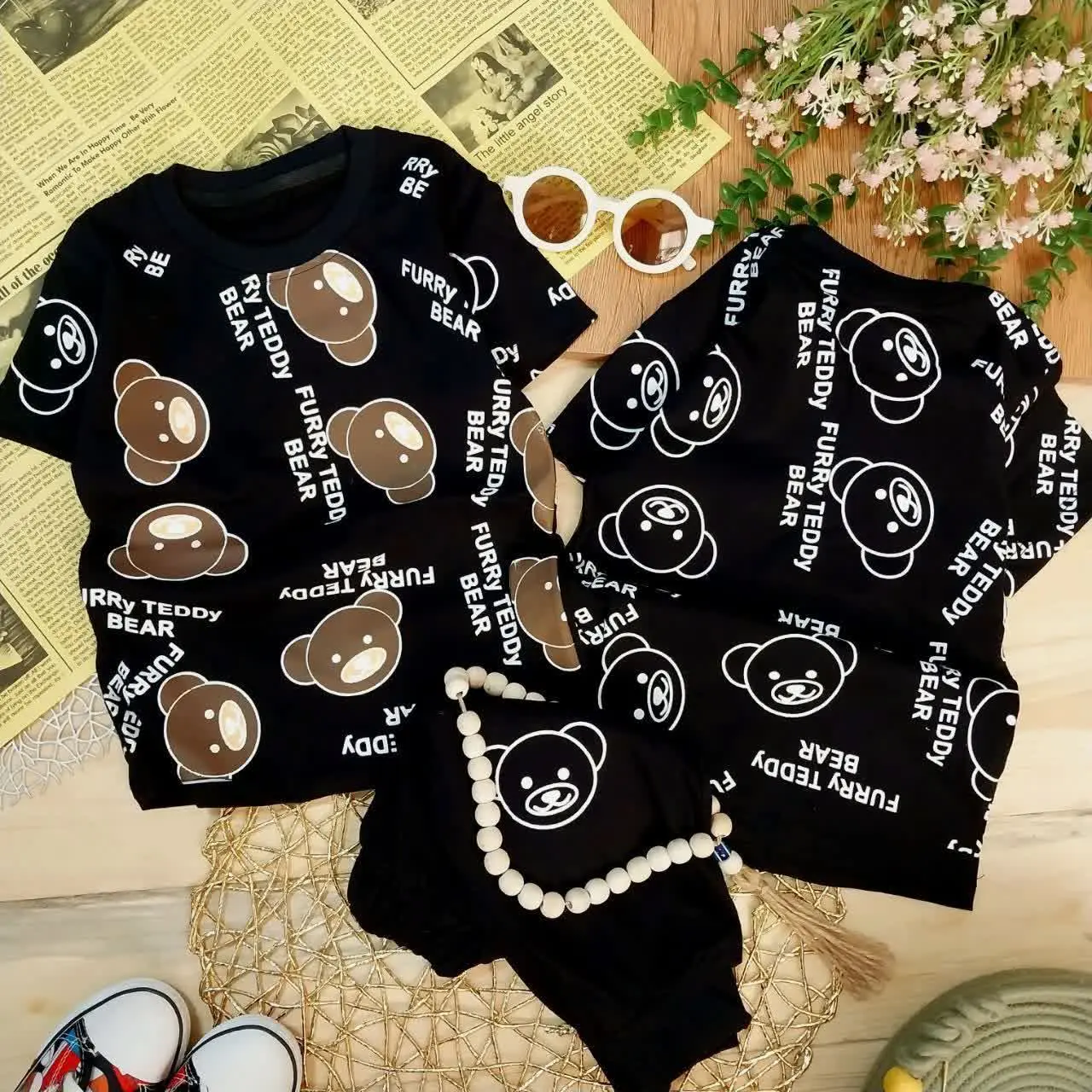 👚نام: ست تیشرت شلوارک خرسی
