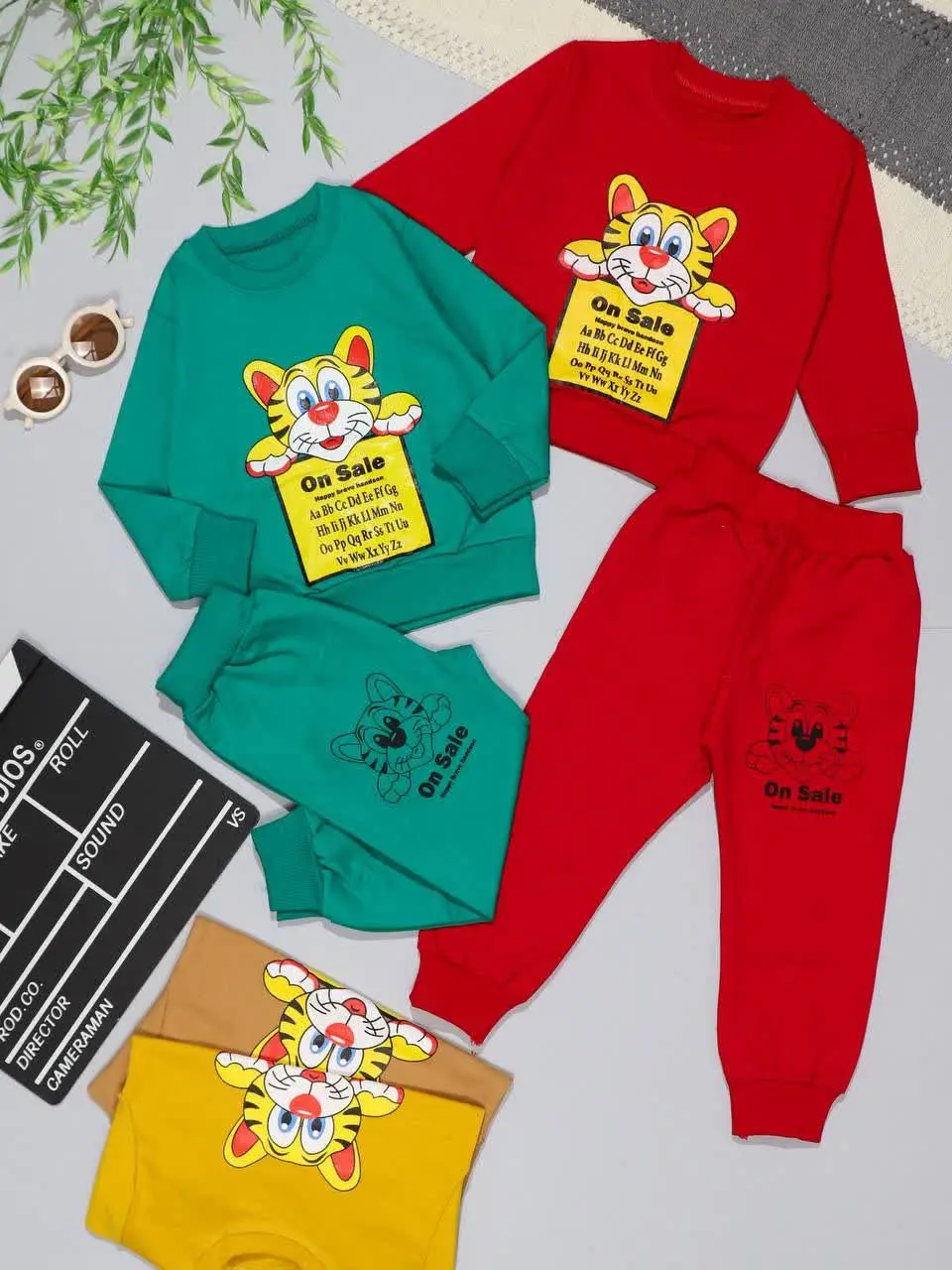 👫بلوز و شلوار پسرانه گربه O...