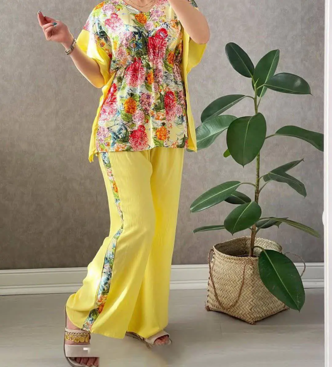 🦋نام محصول: ست نخی گلدار 🌸
