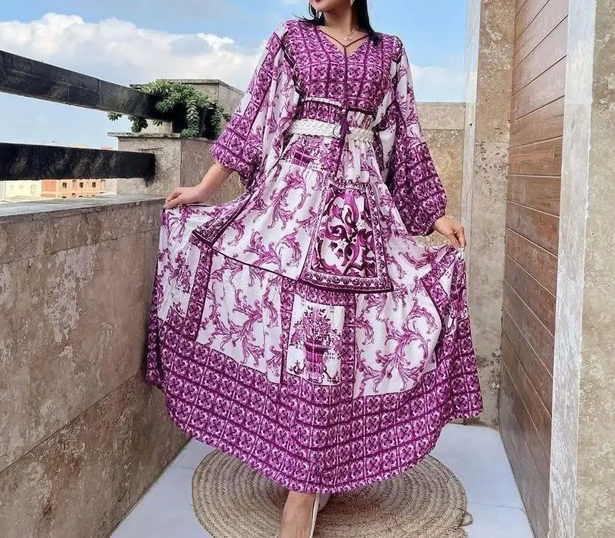 🛍نام: پیراهن ساحلی روناک🌱
